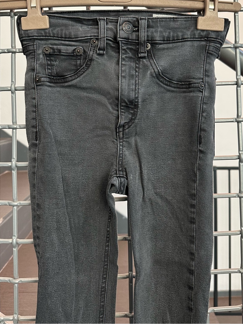 Rag & Bone Women's High Waisted Skinny Jeans in Charcoal Size 23